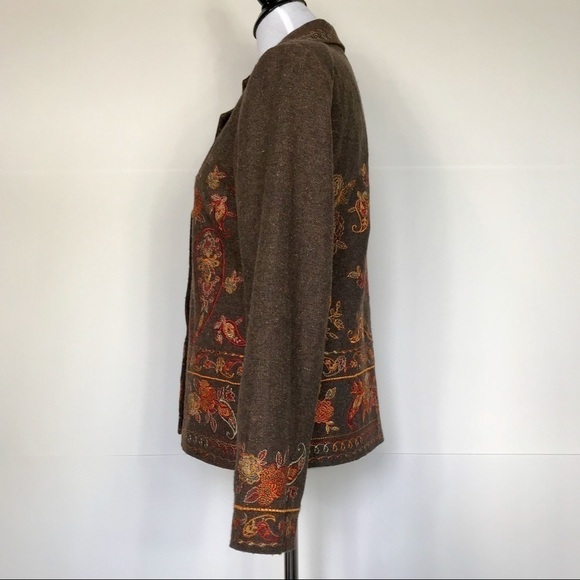Coldwater creek embroidered jacket/Blazer S - Picture 3 of 8